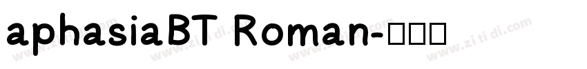 aphasiaBT Roman字体转换